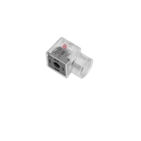 MENCOM SOLENOID VALVE CONNECTOR&lt;BR&gt;FORM A DIN 2+G 1/2&quot; NPT THR FW LED/MOV, 120VAC/DC